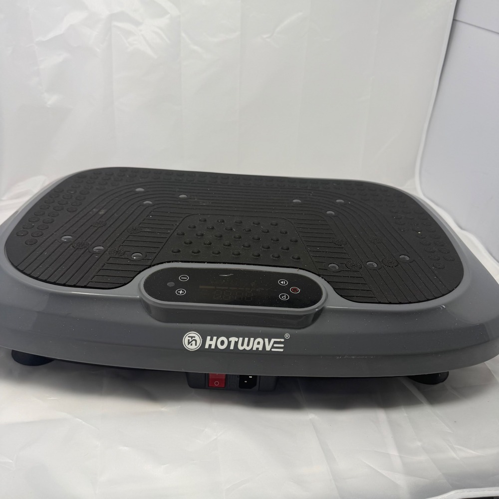 Hotwave Vibration Plate Exercise Machine‎ Grey 200W Home Fitness Platform LED